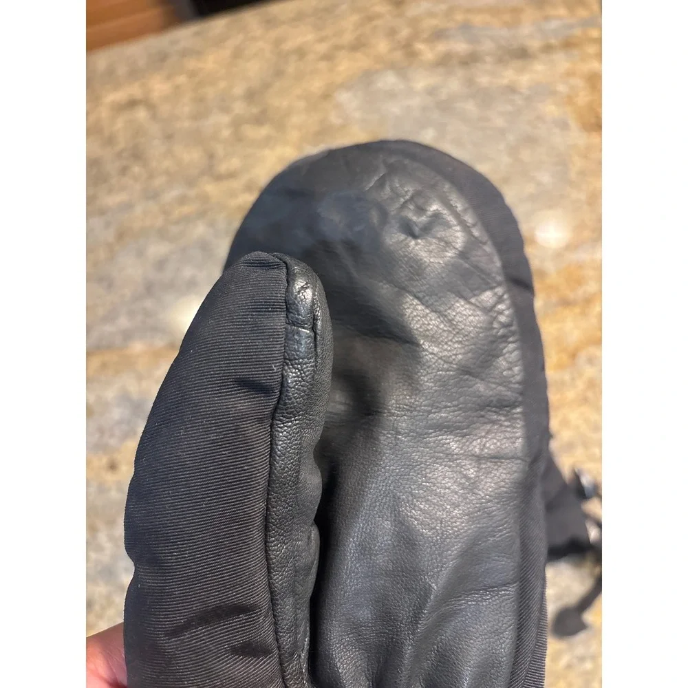 Dakine Tahoe Mitt Black Leather Palm Ski Snowboard Mittens Small 1400-510-28